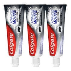 Colgate Bělicí zubní pasta Advanced White Charcoal 3 x 75 ml