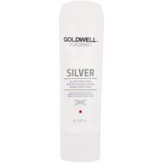 GOLDWELL Dualsenses Silver Conditioner - kondicionér neutralizující žluté odlesky pro šedivé a blond vlasy, 200 ml