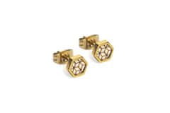 BeWooden Dámské náušnice Virie Earrings Hexagon zlatá One size