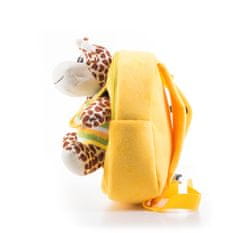 G21 Hračka Batoh s plyšovou žirafou, žlutý