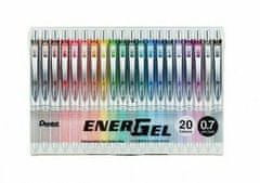 Pentel Pero gelové EnerGel BL77 - 20 barev 0,7mm / sada