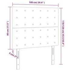 Greatstore Čela postele 2 ks cappuccino 100x5x78/88 cm umělá kůže