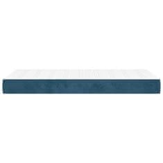 Greatstore Taštičková matrace tmavě modrá 100 x 200 x 20 cm samet