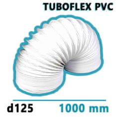 Mikawi Flexibilní větrací PVC potrubí d125 délka 1000 mm TUBOFLEX MIKAWI 59-3496