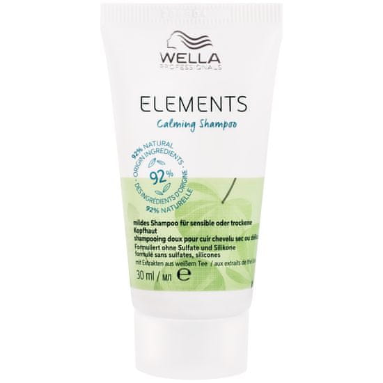 Wella Elements Calming Shampoo - šampon na vlasy a suchou nebo citlivou pokožku hlavy, 30 ml