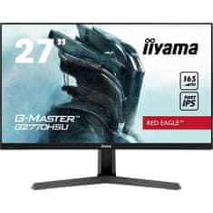 iiyama Herní obrazovka pro PC, IIYAMA G-Master Red Eagle G2770HSU-B1, 27 FHD, IPS panel, 0,8 ms, 165 Hz, HDMI / DisplayPort, FreeSync