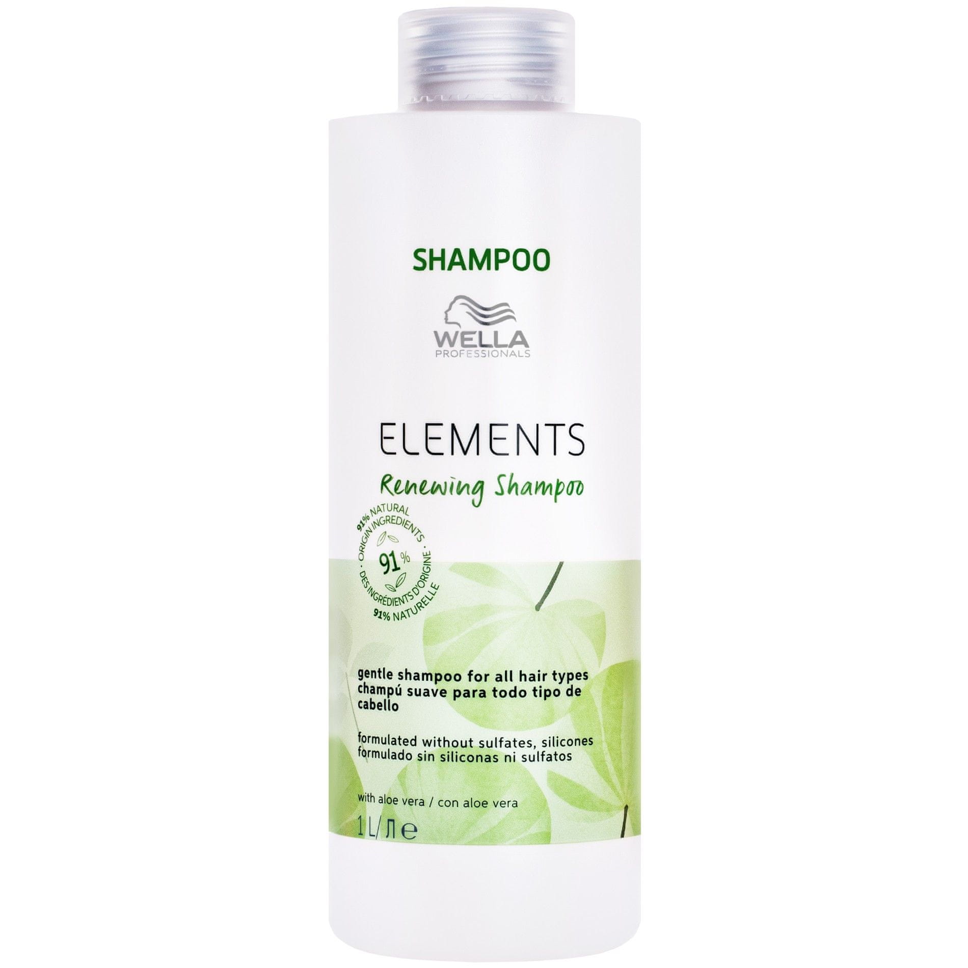 Champú Elements Renewing Shampoo Sin Sulfatos Wella 500ml.