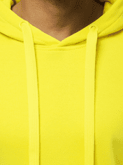 Ozonee Pánská mikina s kapucí Rosas neonová žlutá M