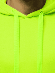 Ozonee Pánská mikina s kapucí Rosas neonová zelená L