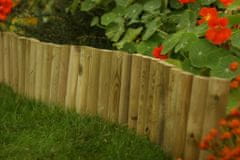 Sobex Dřevěná zahradní palisáda Rolborder 4-5x15x100cm