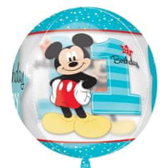 Amscan Fóliový balónek orbz Mickey 1.narozeniny 40cm