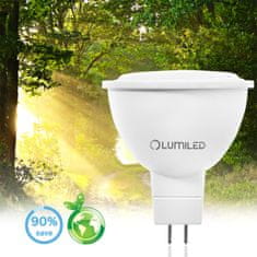 LUMILED LED žárovka MR16 GU5.3 6W = 50W 580lm 3000K Teplá bílá 120°