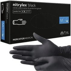 MERCATOR MEDICAL Nitrylex black 100 ks, vel. M, 19464