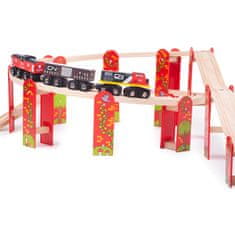 InnoVibe Bigjigs Rail Víceúrovňový set kolejí