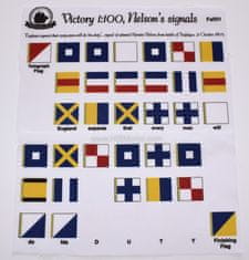 HiSModel Sada vlajek pro model -Heller HMS Victory 1:100, Nelsons signal od Trafalgaru