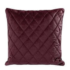 Eurofirany Zametový povlak na polštář 27 45x45 cm Maroon