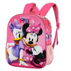 KARACTERMANIA Dětský batoh Minnie Mouse a Daisy 3D 31 cm růžový