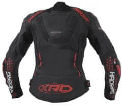 XRC Dámská bunda na moto Haderg 2.0 blk/grey/red vel. 40