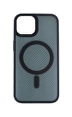 TopQ Kryt Magnetic Carbon iPhone 14 pevný tmavý 87011