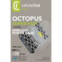 CellularLine Octopus bezdrátová powerbanka 10000mAh