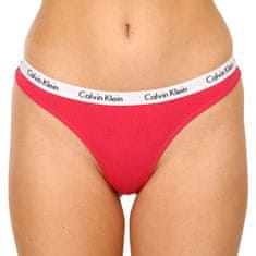Calvin Klein 3PACK dámská tanga nadrozměr vícebarevné (QD3800E-658) - velikost XXXL