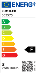 LUMILED LED žárovka MR11 GU5.3 2,5W = 20W 220lm 4000K Neutrálni bílá 120° [12V DC]