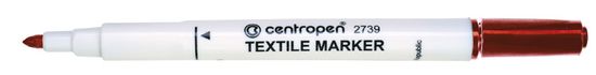 Centropen Značkovač Centropen 2739 na textil - červená