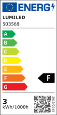 LUMILED LED žárovka MR11 GU5.3 2,5W = 20W 220lm 4000K Neutrálni bílá 120° [230V]