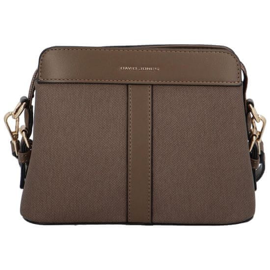 David Jones Trendová dámská kombinovaná crossbody Alfi, tmavě béžová