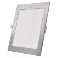 Emos Stříbrný vestavný LED panel hranatý 225 x 225mm 18W CCT Premium ZD2243