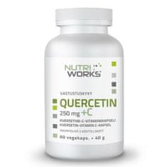 NutriWorks Quercetin + Vitamin C 250mg 60 kapslí 