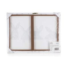 HOME DECOR Obraz 4x RABBIT 40 x 30 x 2 cm, sada 3 ks