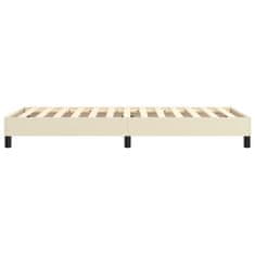 Greatstore Box spring postel krémová 90 x 200 cm umělá kůže