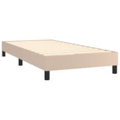 Vidaxl Box spring postel cappuccino 90 x 190 cm umělá kůže