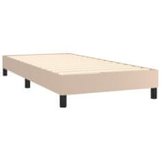 Vidaxl Box spring postel cappuccino 90 x 200 cm umělá kůže