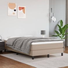 shumee Box spring postel s matrací cappuccino 120x190 cm umělá kůže