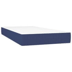 Petromila Box spring postel s matrací modrá 80x200 cm textil