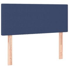 Petromila Box spring postel s matrací modrá 90x200 cm textil
