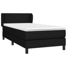 Petromila Box spring postel s matrací černá 80 x 200 cm textil