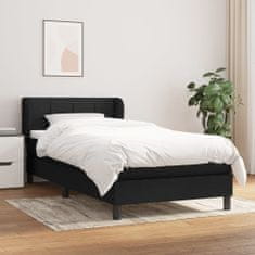 Petromila Box spring postel s matrací černá 100 x 200 cm textil