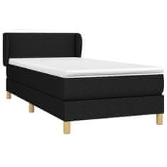 Petromila Box spring postel s matrací černá 80 x 200 cm textil