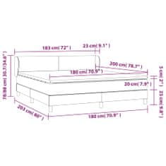 Petromila Box spring postel s matrací černá 180x200 cm samet