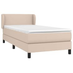 Greatstore Box spring postel s matrací cappuccino 100x200 cm umělá kůže