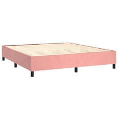 Petromila Box spring postel s matrací růžová 180x200 cm samet