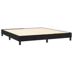 Petromila Box spring postel s matrací černá 180x200 cm samet