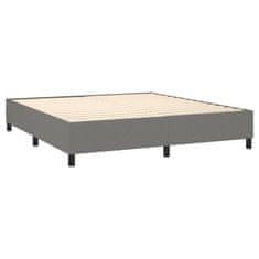 Petromila Box spring postel s matrací tmavě šedá 160x200 cm textil