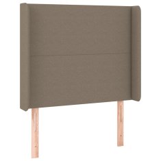 Greatstore Box spring postel s matrací taupe 90x200 cm textil