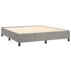 Petromila Box spring postel s matrací světle šedá 180x200 cm samet