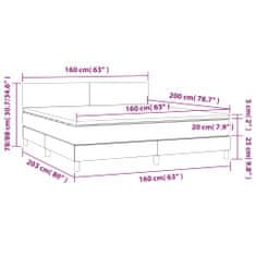 Petromila Box spring postel s matrací bílá 160x200 cm umělá kůže