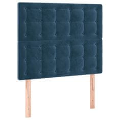 Petromila Box spring postel s matrací tmavě modrá 120 x 200 cm samet